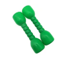 2Pcs Children Non-slip Dumbbells Arm Muscles Training Hand Weights for Fitness Green
