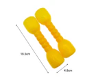 2Pcs Children Non-slip Dumbbells Arm Muscles Training Hand Weights for Fitness Yellow