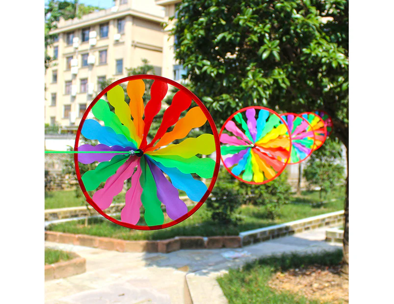 1 Set Windmill Toy Eco-friendly Funny Plastic Pins Wind Spinner Toy Kit for Children