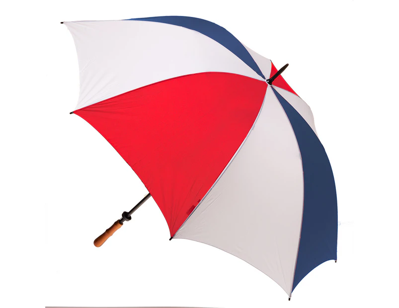 Clifton Albatross Golf 132cm Manual Open Windproof Umbrella Shade Red/White/Navy