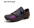 1Pair Cleats Spinning Shoes Impact Resistant Breathable Anti-slip Men Cycling Cleats Shoes for Outdoor Multicolor 47