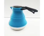 1.5L Folding Kettle Portable Water Boiler Camping Picnic Equipment for Travel Blue