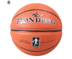 1 Set Sporting Ball High Toughness Ergonomic Design Faux Leather Standard No.7 Basketball Indoor Accessories B