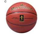 1 Set Sporting Ball High Toughness Ergonomic Design Faux Leather Standard No.7 Basketball Indoor Accessories C