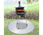 24/36/40inch Fire Pit Mat Round High Temperature Resistant Waterproof Fireproof Grill Mat for Barbecue