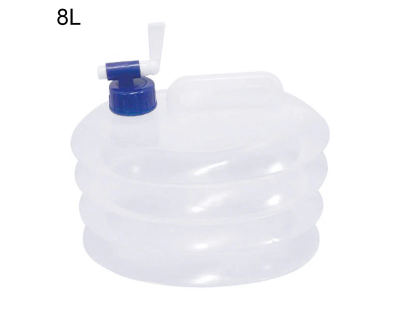 3/5/8/10/15l Outdoor Clear Car Collapsible Water Bucket Kettle Bottle with Tap