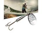 360 Degree Rotating Metal Sequin Bait Fishing Lure Hook Spinner Spoon Lures A
