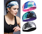 Unisex Polyester Yoga Basketball Running Sports Sweat Absorbent Band Headband Black