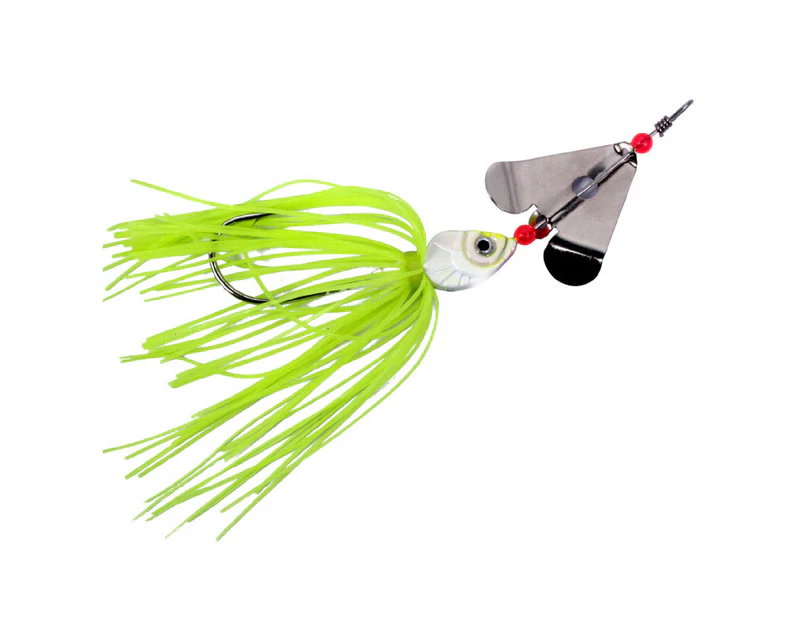 Stainless Steel Silicone Fake Lure Bionic Hard Bait with Heart-Shaped Sequin Sharp Barbed Hooks for Sea Fishing Yellow Green