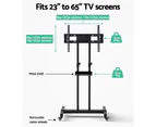 Artiss Mobile TV Stand for 23"-65" TVs Mount Bracket Portable Solid Trolley Cart