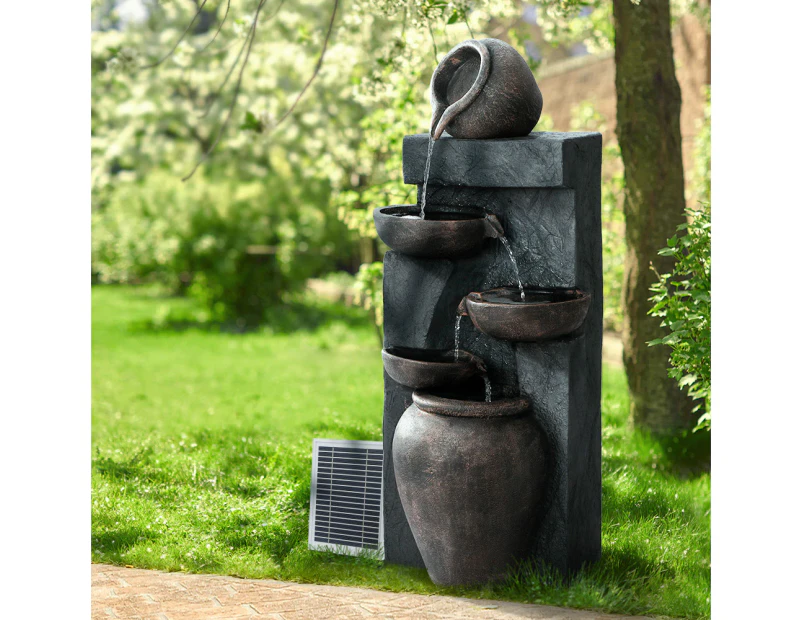 Gardeon Solar Water Feature 5-Tier 99cm