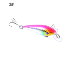 5.7cm 4.4g 3D Artificial Fishing Lifelike Hard Lure Minnow Wobbler Swim Bait 3#