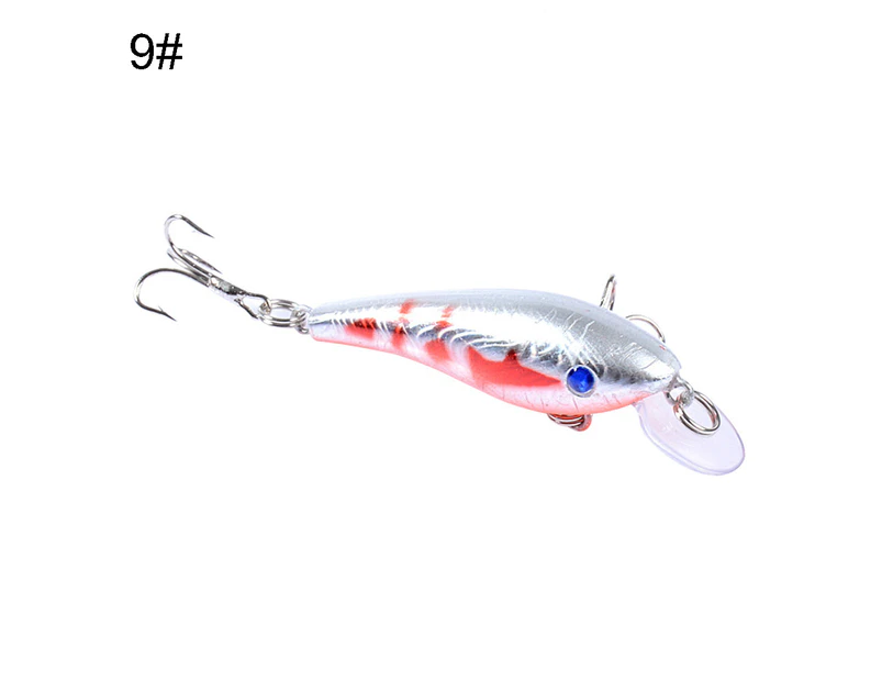 5.7cm 4.4g 3D Artificial Fishing Lifelike Hard Lure Minnow Wobbler Swim Bait 9#