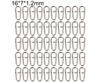 50Pcs Stainless Steel Oval Fishing Tackle Tool Fast Link Clips Snap Interlock