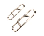 50Pcs Stainless Steel Fishing Tackle Tool Quick Change Fast Link Clips Interlock