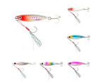 5cm 10g Metal Sequin Simulation Fish Fishing Bait Hard Lure with Double Hooks Multicolor Double Hook