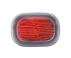 50Pcs/Box 6cm/1g Realistic Worm Lures Lightweight TPR Rubber Needle Tail Fishing Bait for Fishing Red