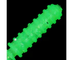 50Pcs/Box 6cm/1g Realistic Worm Lures Lightweight TPR Rubber Needle Tail Fishing Bait for Fishing Green