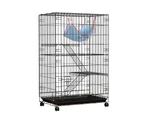 i.Pet Rabbit Cage 100cm Hutch 3 Level Indoor Guinea Pig Ferret