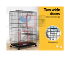 i.Pet Rabbit Cage 100cm Hutch 3 Level Indoor Guinea Pig Ferret