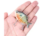 6.35cm 8g 6 Sections Artificial Fishing Lure Wobbler Fish Swim Bait Tackle Tool 4