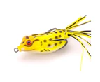 5Pcs/Set Frog Lure Strip Line Double Hook Colorful Soft Simulated Topwater Fishing Crankbait for Outdoor
