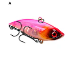 6.5cm/11g Barbed Fake Lure Shark Hook Plastic Excellent Throwing Distance VIB Bait Fishing Supplies A