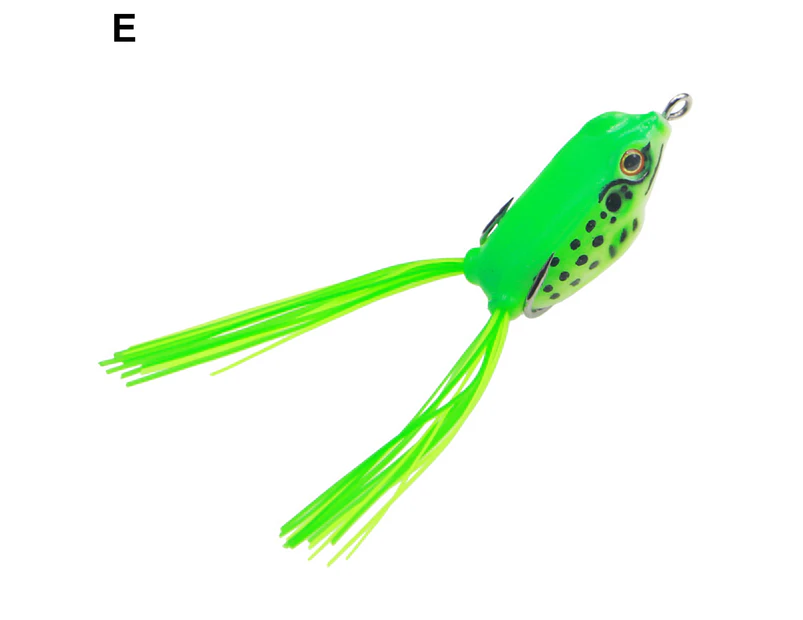 6cm 13g Lure Frog Baits 3D Appearance Double Hook Lightweight Effective Mini Frog Lure Fishing Baits for Outdoor E