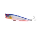 6.5cm/6.6g Popper Lure Realistic Smooth Plastic Top Water Artificial Fishing Bait for Freshwater 1