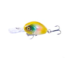 6.5cm 7.5g Attractive Artificial Bait 3D Fish Eyes Long Throwing Distance Sturdy Cute Chubby Fake Bait for Fishing Lovers D