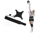 Training Belt Adjustable High Elasticity Accessories Premium Volleyball Training Belt for Beginner  Black