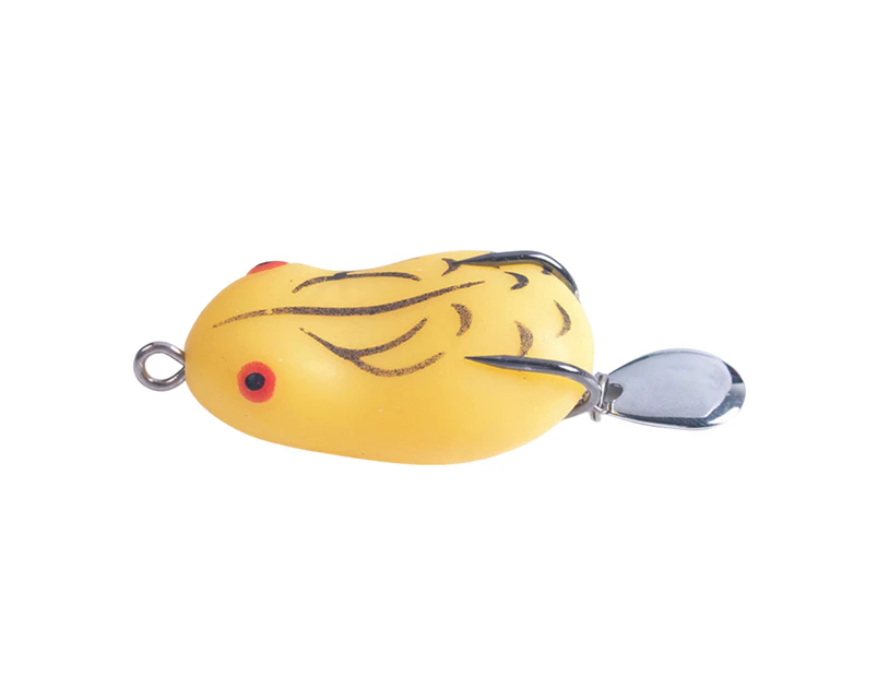 4.2cm-8g/5cm-14g Small Frog Shape Fake Fishing Lure Convenient to Carry  Lightweight Reusable Fishing Lure Bait for Angling Yellow