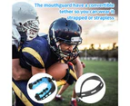 2pcs Mouth Guard Sports Football Mouth Guard Mouthguard with Strap