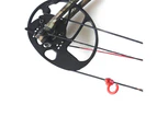 4Pcs Archery Bow String Stabilizer Monkey Tail Silencer Bowstring Damper Set Blue