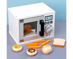 Wooden Children Microwave Oven kitchen Baking Parent-child Interactive Toys