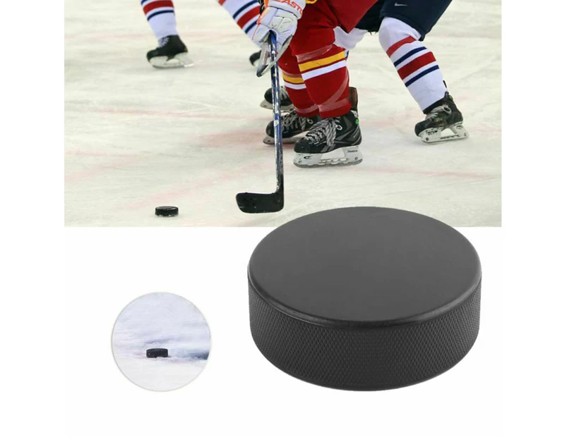 Professional Sports Rubber Ice Hockey Ball Competition Training Exercise Puck Black