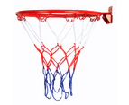 Indoor Outdoor 32cm Wall Mounted Basketball Hoop Net Children Kids Sports Toy Red