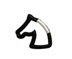 Multifunctional Wear-resistant Horse Head Buckle Aluminum Alloy Carabiner for Backpacks Random Color