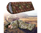Sleeping Bag Waterproof Skin-friendly Multi-functional Camping Hiking Backpacking Sleeping Bag for Outdoor Camouflage