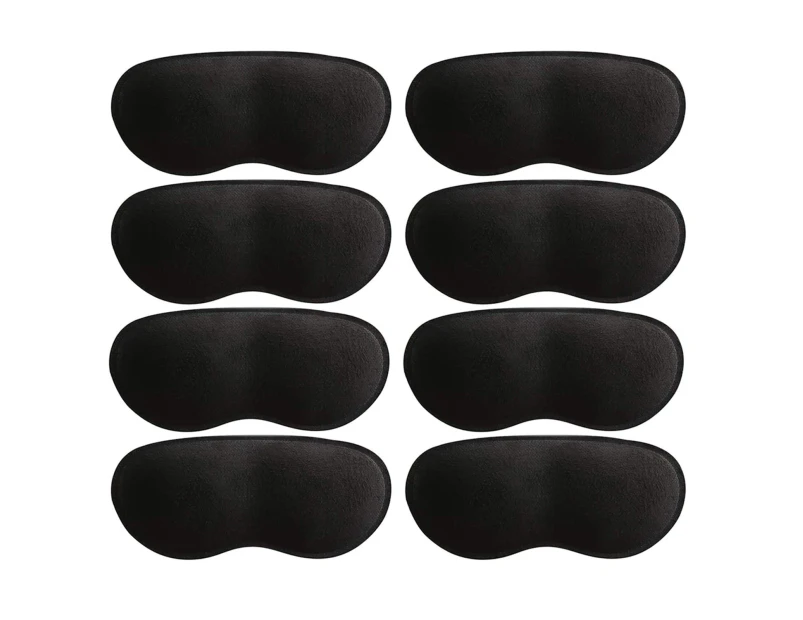 4 Pairs Heel Cushion Pads for Men and Women Shoe Inserts Heel Cushion Black