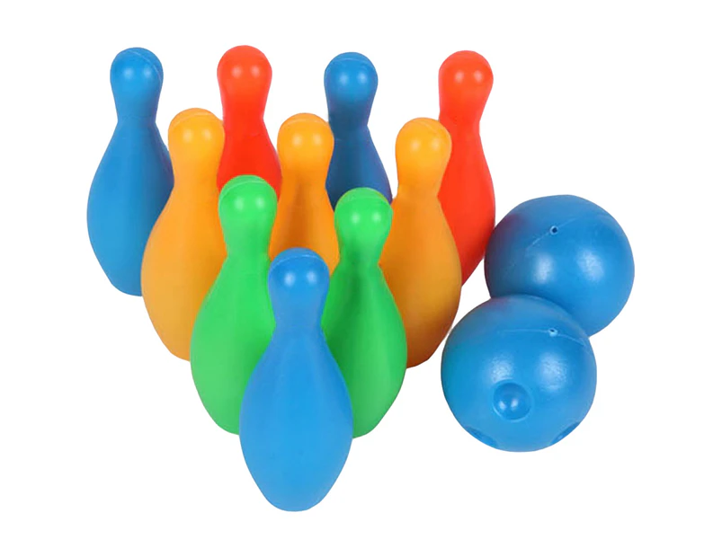 1 Set Children Bowling Smooth Edge Games Mini Bowling Toys Fun Sports for Home