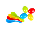 1Set Egg Spoon Game Easy to Grip Intellectual Development Portable Balance Training Spoons Egg Toy for Children