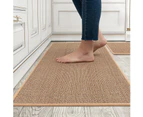 Absorbent Kitchen Floor Mat Non Slip Washable Kitchen Rugs Oat 2pcs/Set