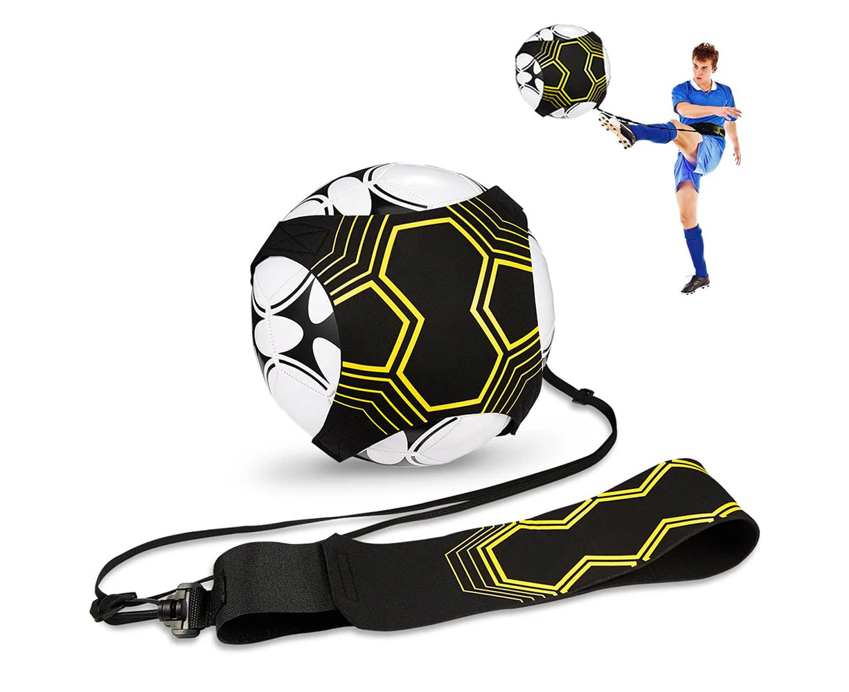 1 pcs Hands-Free Adjustable Solo Soccer Trainer Bounce belt-enhanced