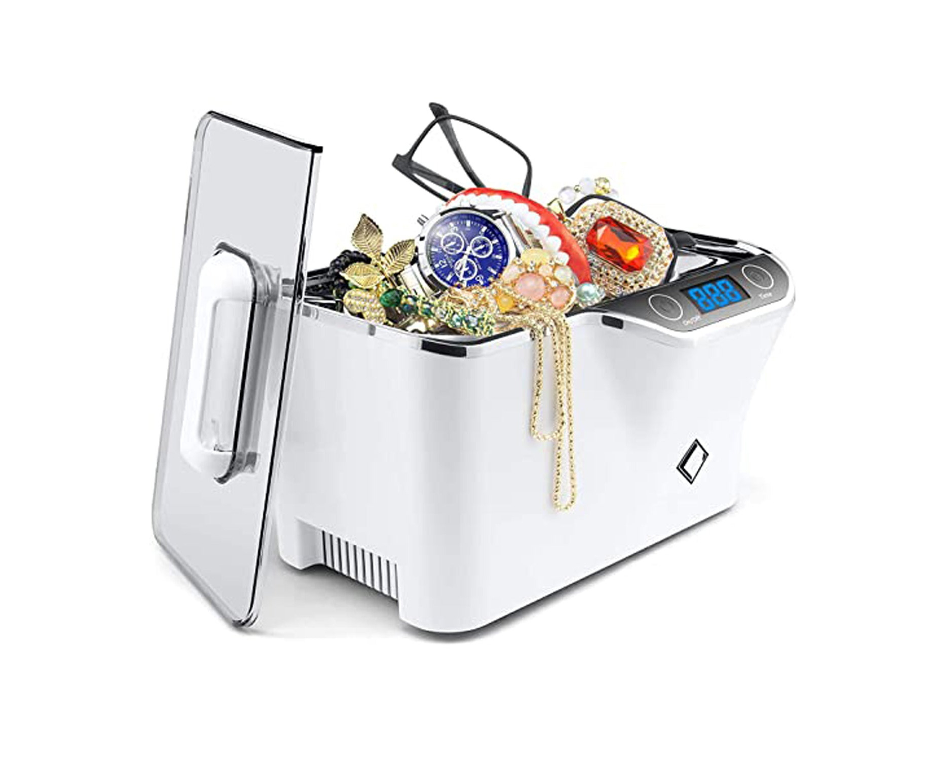 LifeBasis Portable CDS-100 Ultrasonic Jewelry Cleaner 600ML With Touch
