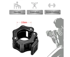 2 pcs Gym Barbell Clamps Quick Release Barbell Collar Clips for Bodybuilding,Weightlifting,Fitness Training - Black