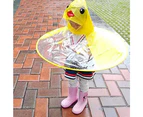 Kids Raincoat ,Toddler Duck Raincoat and Umbrella Hat Waterproof UFO for Baby Girls and Boys