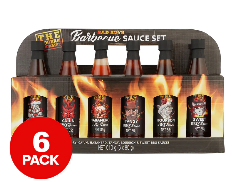 Modern Gourmet Foods Bad Boys Barbecue Sauce 6-Pack