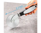 Pizza Cutter Wheel, Food-Safe Stainless Steel Pizza Slicer, Very Sharp Pizza Knife Pizza Cutters with Non Slip Handle