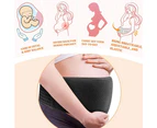 Maternity Support Belt Breathable Pregnancy Belly Band Abdominal Binder Adjustable Back/Pelvic Support - Black